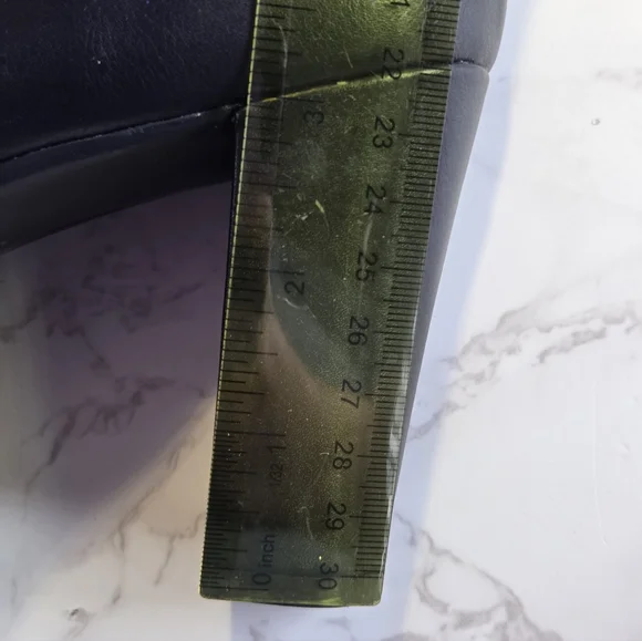 Black Women's Ankle Booties - Classic Heeled Dress Boots - Picture 8 of 8